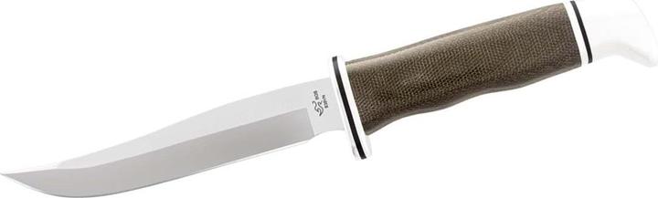 Image du produit Buck PATHFINDER PRO 105, acier S35VN, inoxydable, micarta de lin, fourreau cuir (12.70 cm)
