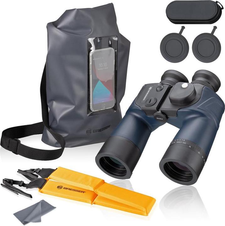 Produktbild Bresser Fernglas - Binosail 7x50 - Incl Kompas - Geeignet für Wassersportarten (7 x, 50 mm)