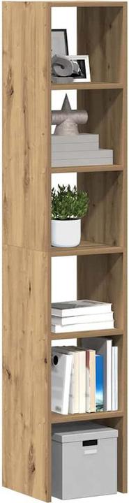 Productafbeelding VidaXL Boekenplanken 2 stuks stapelbaar Artisan eiken 30x30x80 cm (30 x 30 x 80 cm)