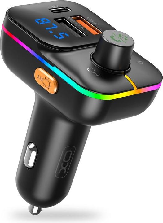 Image du produit xO transmetteur FM BCC09 Bluetooth MP3 chargeur de voiture 25W noir