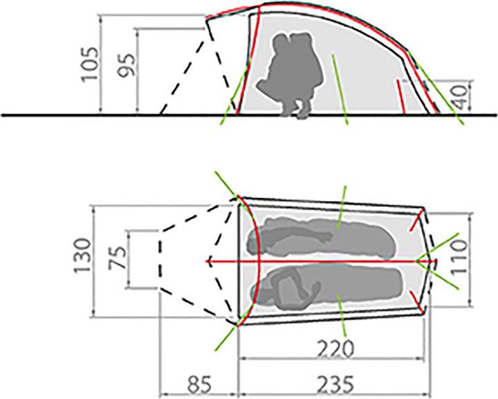 Produktbild Vaude Taurus UL (Kuppelzelt, 2.04 kg, 2 Personen)