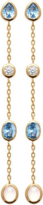 Lara Vergoldete Ohrringe – ZIRKONIA – AQUVergoldeteARIN – V. MONDSTEIN (Gold)