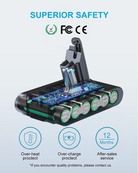 Immagine prodotto DTK Batteria di ricambio per aspirapolvere Dyson V6