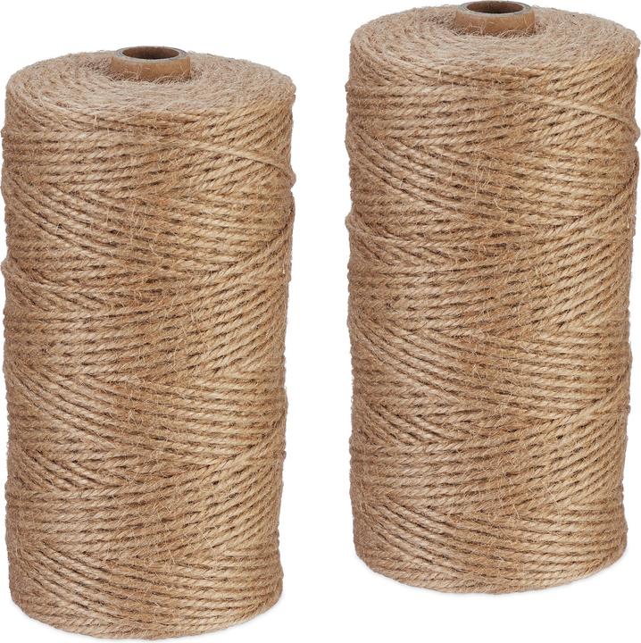 Relaxdays 2x jute cord