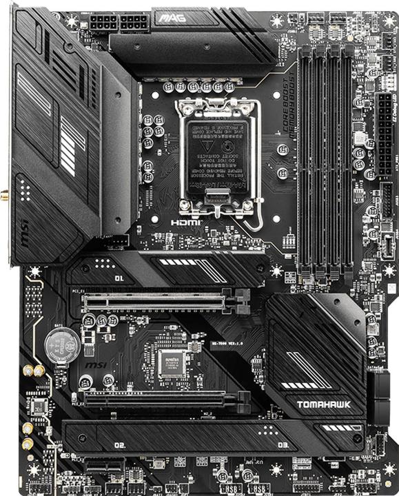 Produktbild MSI MAG B760 TOMAHAWK WIFI DDR4 (LGA 1700, Intel B760, ATX)