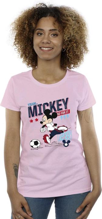 Immagine prodotto Disney Mickey Mouse Team Mickey Football Maglietta Donna (M)