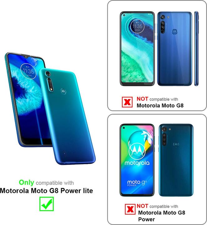 Produktbild Cadorabo Book Invisible Magnet Cover (Motorola Moto G8 Power Lite)
