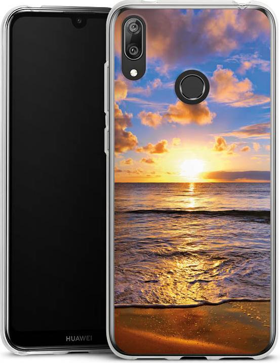 Produktbild DeinDesign Silikon Hülle für Huawei Y7 (2019) Handyhülle Case Smartphone Schutzhülle Meer Sonnenuntergang (Huawei Y7 (2019))