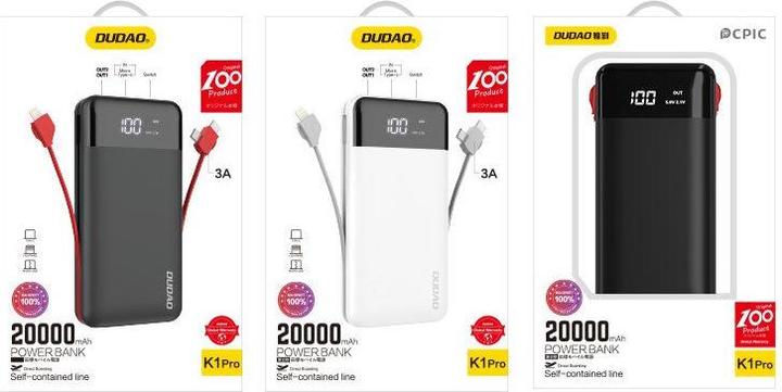 Produktbild Dudao External battery Charger (20000 mAh)