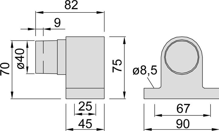Produktbild Kws Türpuffer (1 Stück, 9 x 8.5 x 7 cm)