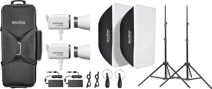 Productafbeelding Godox Litemons LA300Bi tweekleurige LED-videolamp met 2 lampensets (Videolicht)