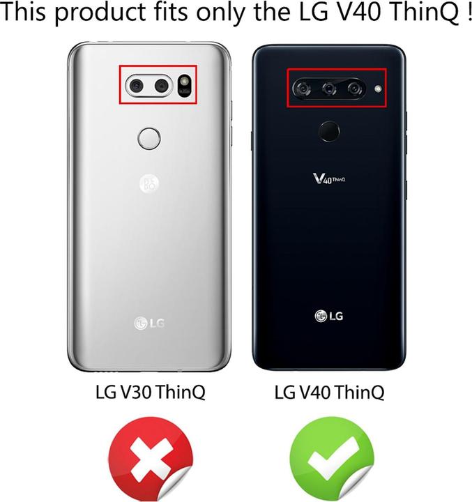 Actual product image Nalia Protective glass (1 Piece, LG V40 ThinQ)