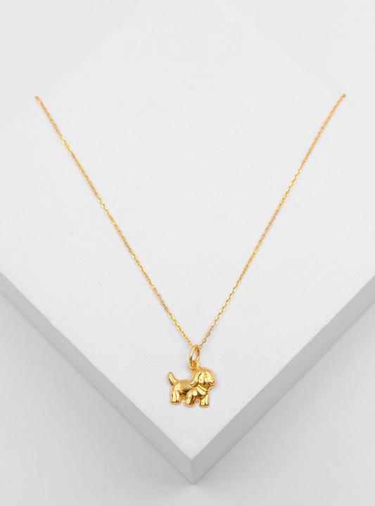 Image du produit Muau Pendant dog yellow gold 750, 15x12mm (Or jaune 750/18K)