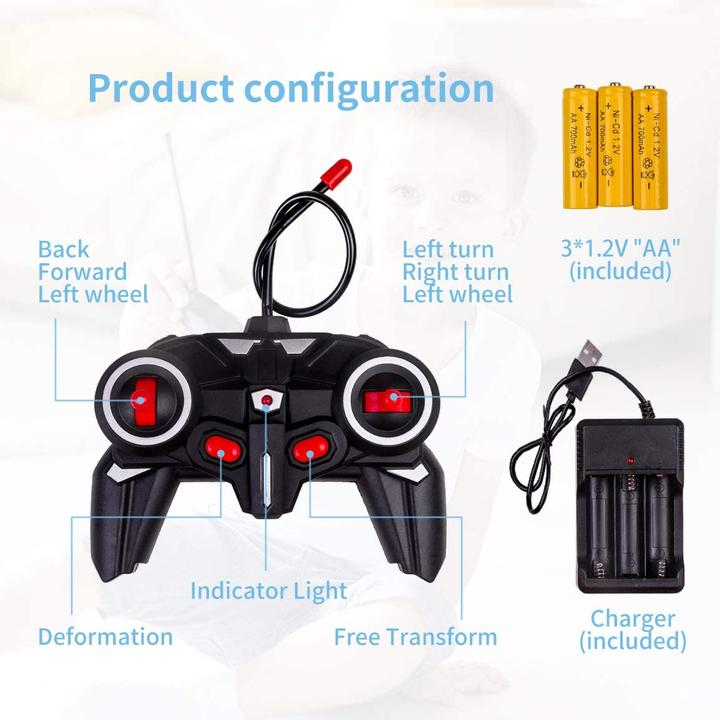 Produktbild Thedttoy Transformers RC-Car weiss