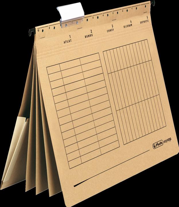 Produktbild Herlitz Mehrfach-Hängehefter UniReg easyorga, DIN A4, natron (A4, 5 x)