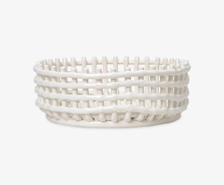 Produktbild Ferm Living Korb Obstschale CENTERPIECE CERAMIC perle