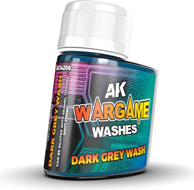 AK Interactive Pot de Wash For Wargame - Dark Grey Wash (35 ml)
