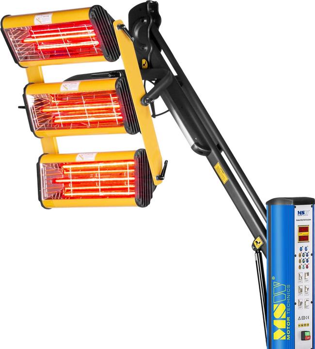 Actual product image MSW Infrared Paint Dryer - 3,300 W - 3 lamps - Pulse (3300 W)