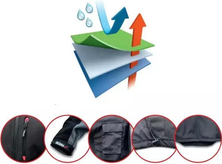 Immagine prodotto Dedra Giacca softshell 96 % poliestere + 4 % elastan Taglia M (BH6KS-M) (M)