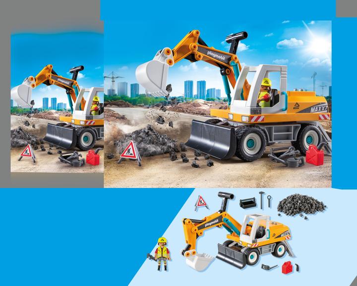 Produktbild Playmobil Bagger (71749, Playmobil Action Heroes)