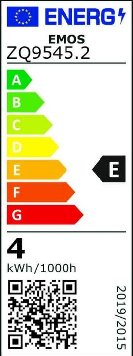 Energie-Label Emos LED Lampe Classic JC / G9 / 4 W (40 W) / 470 lm / Neutralweiss (G9, 4 W, 470 lm, 2 x, E)