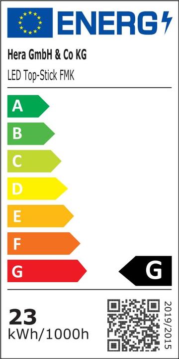 Energie-Label Hera LED-Unterbauleuchte 61001427202