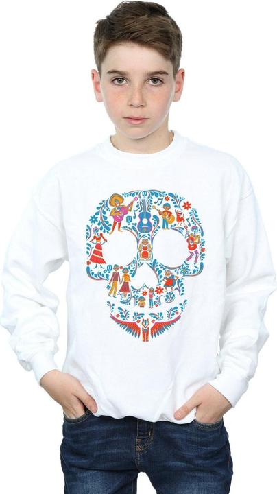 Actual product image Disney Boys Coco Skull Pattern Sweatshirt (140, 146)