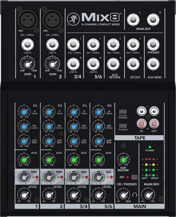 Actual product image Mackie Mix8 (Studio- and Livemixer)