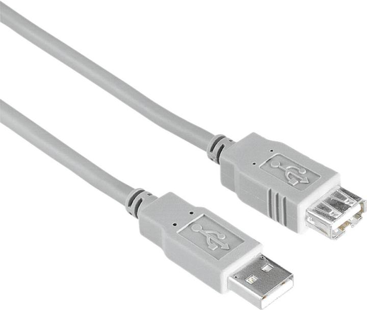 Image du produit Hama Verlängerungskabel USB A – USB A (1.50 m, USB 2.0)