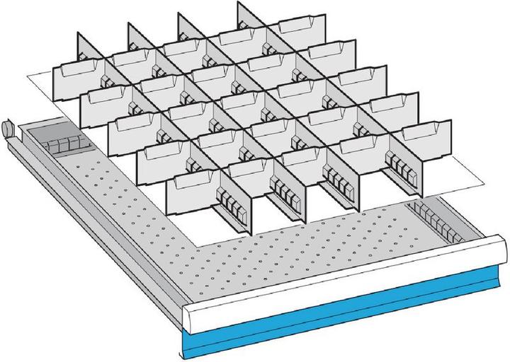 Produktbild Lista Einteilungs-Set für Schubladenmasse 459 x 612 mm