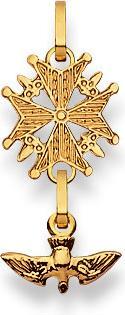 Muau Hugenottenkreuz (750/18K Gelbgold)