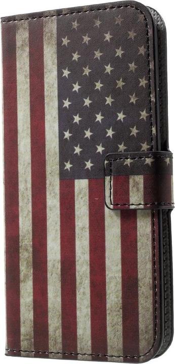 Actual product image Cover-Discount Leather Cover USA Flag (Apple iPhone X, Apple iPhone XS)