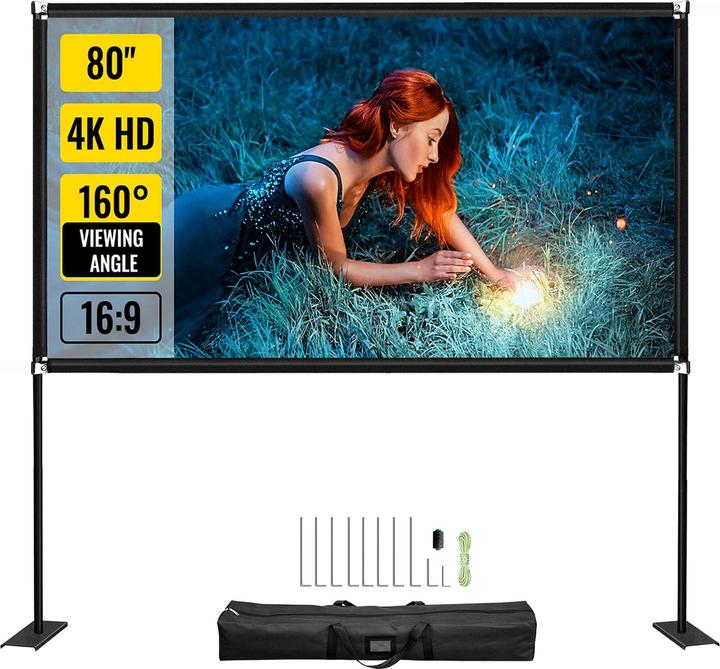 Produktbild Vevor Leinwand mit Ständer (80 Zoll)