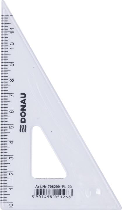 Nährwerte und Zutaten Donau Geodreieck, klein, 12cm, 60°, klar (15 cm)