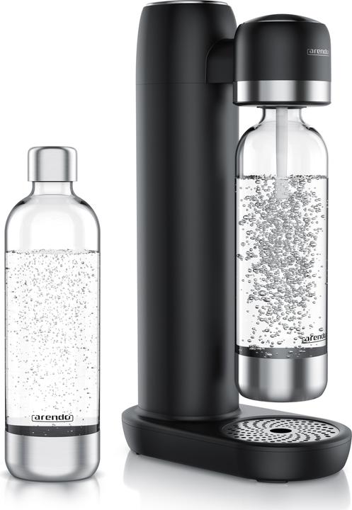 Produktbild Arendo Wassersprudler Soda Maker + 2x 1000ml Flasche, Soda Streamer mit Wasserflaschen für 60l CO2 Zylinder