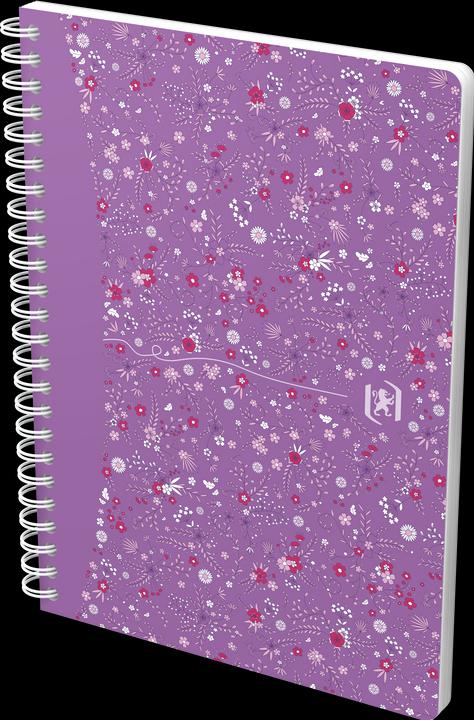 Produktbild Oxford FORME FLORAL - Spiralbuch (A5, Kariert, Harter Einband)