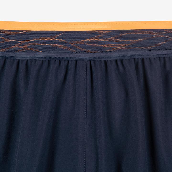Actual product image Kipsta Ladies/men's football shorts - CLR navy blue/orange (M)
