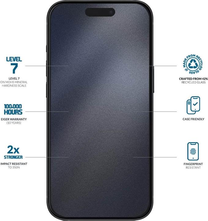 Produktbild Eiger Mountain Glass (1 Stück, Apple iPhone 16 Pro)