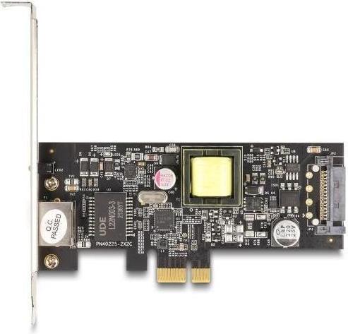 Productafbeelding Delock PCI Express x1 kaart naar 1 x 2,5 Gigabit LAN PoE+ i22 (Mini PCI Express)