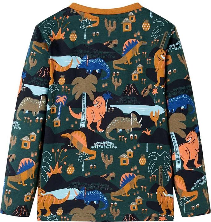 Produktbild VidaXL Kinderpyjama mit Langen Ärmeln Dunkelgrün 128,Material (128)