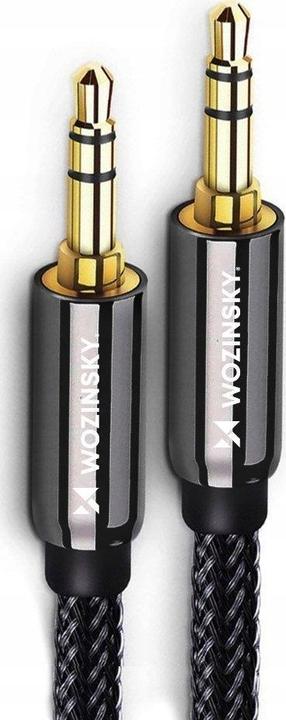 Actual product image Wozinsky universal mini jack cable 2x AUX cable 1.5 m black (1.50 m)