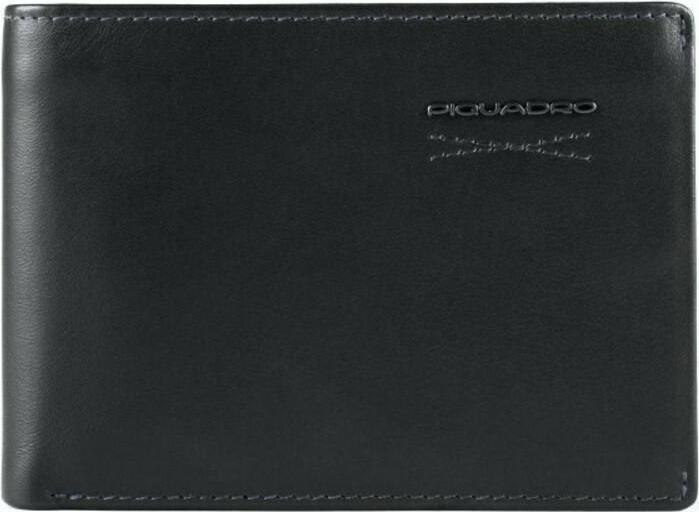 Actual product image Piquadro Obidos, Leather Wallet, Slim, PU4823W110R, Navy Blue, For Men