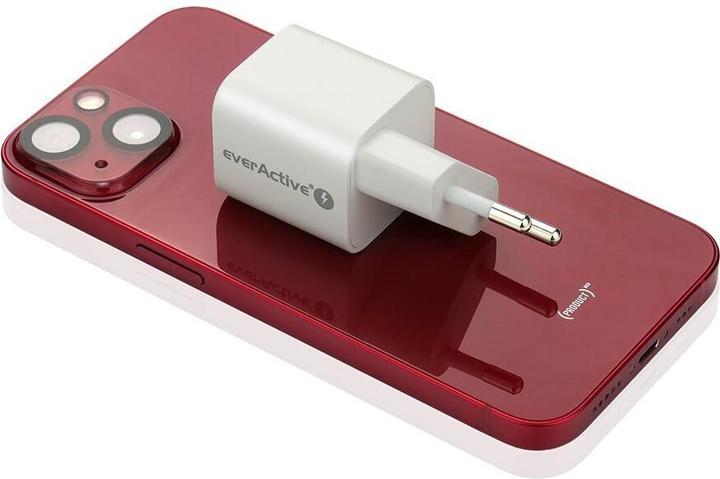 Actual product image Everactive USB/USB-C charger QC3.0 30W GaN technology White (30 W)