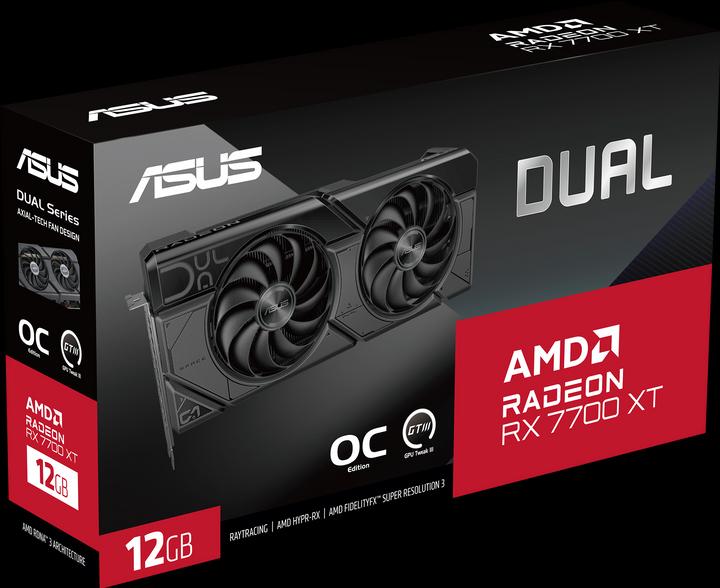 Actual product image ASUS Dual Radeon RX 7700 XT OC Edition (12 GB)