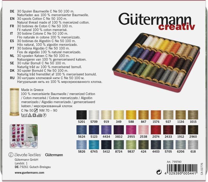 Produktbild Gütermann Nähfaden-Set Baumwolle (100 m)
