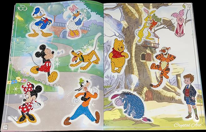 Actual product image Craft Buddy Crystal Art Disney 100 Sticker Album Starter Pack