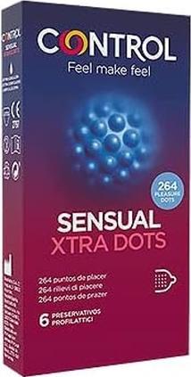 Actual product image Control SENSUAL Xtra Dots" 6 condoms with 264 nubs for all-round stimulation (6 pcs.)