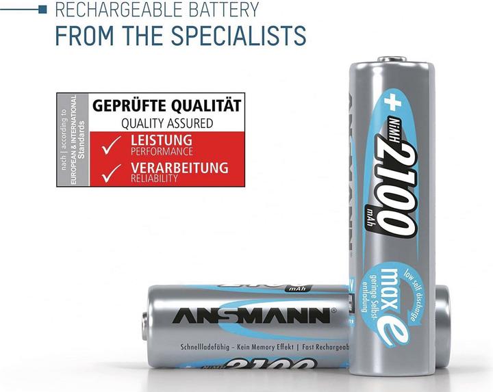 Produktbild Ansmann AA (4 Stk., AA, 2100 mAh)