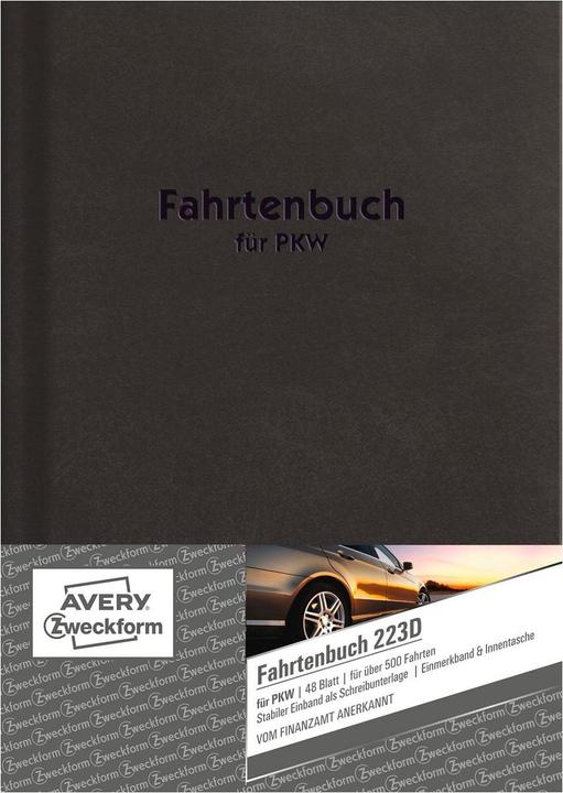 Produktbild Avery Fahrtenbuch (A5, Speziallineatur, Harter Einband)
