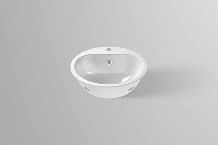 Actual product image Alape built-in basin EW 3.2, round Ø 47,5cm, 2018000000, white (500 mm, 495 mm)